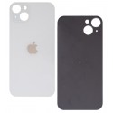 Задняя панель корпуса для iPhone 14 Plus, белая, не нужно снимать стекло камеры, Starlight, big hole
