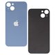 Задняя панель корпуса для iPhone 14 Plus, синяя, не нужно снимать стекло камеры, Blue, big hole