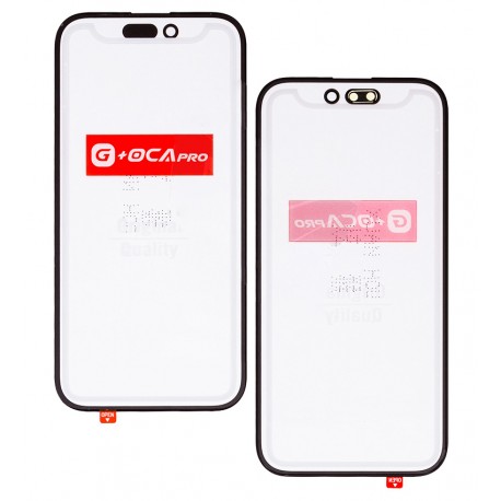 Стекло дисплея G+OCA PRO для Apple iPhone 14 Pro, с ОСА-пленкой, черный Стекло дисплея G+OCA PRO для Apple iPhone 14 Pro, с ОСА-пленкой, черный