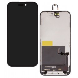 Дисплей для Apple iPhone 15, черный, с рамкой, quality, (TFT)
