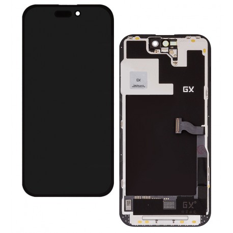 Дисплей для Apple iPhone 14 Pro, черный, с рамкой, High quality, (OLED), OEM hard Дисплей для Apple iPhone 14 Pro, черный, с рамкой, High quality, (OLED), OEM hard