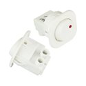 Мини выключатель клавишный MRS-101-7c, ON-OFF, 2pin, 6A, 220V, белый