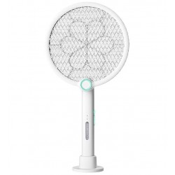 Мухобойка-ракетка складная WD-989 1200 mAh ловушка от насекомых (с вбуд. акум.) (белый)