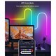 Светодиодная лента для фоновой подсветки RGB-IC Smart Led Neon Rope Light 5m Wi-Fi+Bluetooth / 12V-220V с пультом / IP65