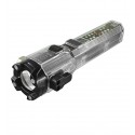 Фонарик F-35 10 in1 Emergency Safety Flashlight /Red and Blue lights/ Roll Zoom / индикатор заряда, (Черный)