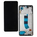 Дисплей для Xiaomi Redmi Note 13 4G, чорний, з рамкою, з широким обідком, High quality, (OLED)