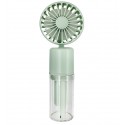 Ручной беспроводной вентилятор F2, с функцией увлажнения, зеленый