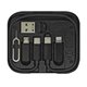 Кабель USB Hoco U114 Treasure box 6in1 3A 60W , черний