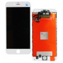 Дисплей iPhone 6S Plus, белый, с сенсорным экраном (дисплейный модуль), с рамкой, High quality