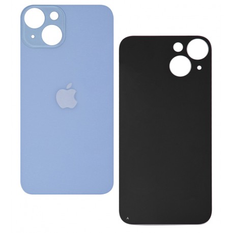 Задняя панель корпуса для Apple iPhone 14, синяя, small hole Задняя панель корпуса для Apple iPhone 14, синяя, small hole