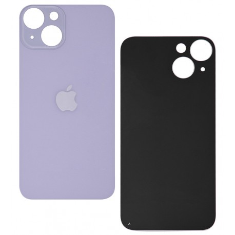 Задняя панель корпуса для Apple iPhone 14, фиолетовая, small hole Задняя панель корпуса для Apple iPhone 14, фиолетовая, small hole