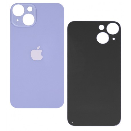 Задня панель корпуса для iPhone 14, фіолетова, не потрібно знімати скло камери, big hole Задня панель корпуса для iPhone 14, фіолетова, не потрібно знімати скло камери, big hole