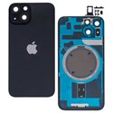 Корпус для iPhone 14, черный, с держателем SIM-карты, с боковыми кнопками, High Copy, Global, midnight