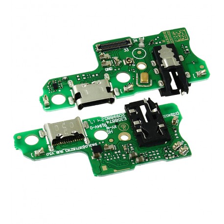 Шлейф для ZTE Blade A35, Blade A55, коннектора зарядки, с компонентами, High Quality, плата зарядки