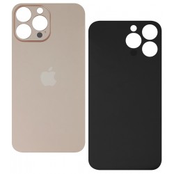 Задняя панель корпуса для Apple iPhone 13 Pro, золотистый, Gold, small hole Задняя панель корпуса для Apple iPhone 13 Pro, золотистый, Gold, small hole
