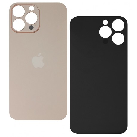 Задняя панель корпуса для Apple iPhone 13 Pro, золотистый, Gold, small hole