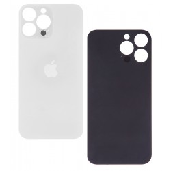 Задняя панель корпуса для Apple iPhone 13 Pro Max, белый, Silver, small hole