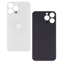 Задня панель корпуса для Apple iPhone 13 Pro Max, білий, Silver, small hole