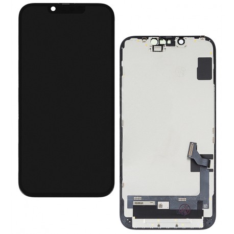 Дисплей для iPhone 14, черный, с рамкой, High quality, (OLED) Дисплей для iPhone 14, черный, с рамкой, High quality, (OLED)