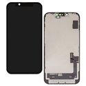 Дисплей для Apple iPhone 14, черный, с рамкой, копия, (TFT)