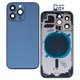 Корпус для iPhone 13 Pro, синий, с держателем SIM-карты, с боковыми кнопками, sierra blue