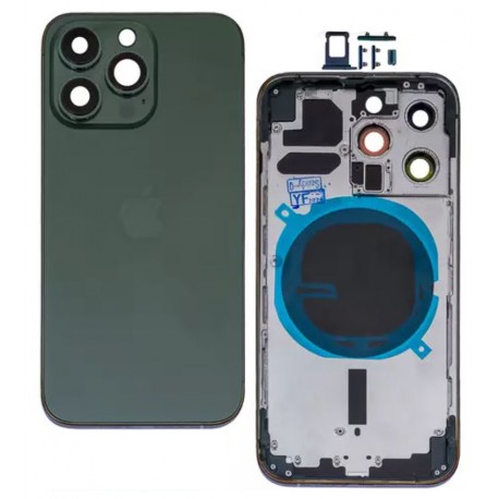 Корпус для iPhone 13 Pro, зелений, з тримачем SIM-карти, з боковими кнопками, alpine green Корпус для iPhone 13 Pro, зелений, з тримачем SIM-карти, з боковими кнопками, alpine green