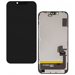 Дисплей для Apple iPhone 14, черный, с рамкой, High quality, (OLED), OEM soft Дисплей для Apple iPhone 14, черный, с рамкой, High quality, (OLED), OEM soft
