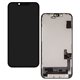 Дисплей для Apple iPhone 14, черный, с рамкой, High quality, (OLED), OEM hard