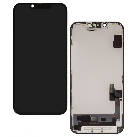 Дисплей для Apple iPhone 14, черный, с рамкой, High quality, (OLED), OEM hard Дисплей для Apple iPhone 14, черный, с рамкой, High quality, (OLED), OEM hard