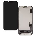 Дисплей для Apple iPhone 14, черный, с рамкой, High quality, (OLED), OEM hard