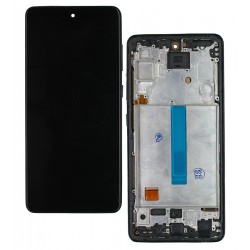 Дисплей для Samsung A525 Galaxy A52, A526 Galaxy A52 5G, черный, Best Quality, с рамкой, China quality, (TFT)