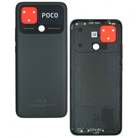 Задняяя панель корпуса для Xiaomi Poco C40, черный, Power Black Задняяя панель корпуса для Xiaomi Poco C40, черный, Power Black