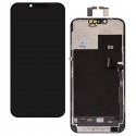 Дисплей для Apple iPhone 13 Pro Max, черный, с рамкой, High Quality, (AMOLED), GX OEM soft, 120Hz