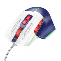 Мышь игровая Hoco GM31, проводная, с подсветкой, white blue