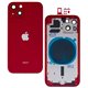Корпус для Apple iPhone 13, червоний, с держателем SIM карты, с боковыми кнопками, Red