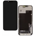 Дисплей для Apple iPhone 13, черный, с рамкой, High Quality, без микросхемы, (OLED), GX OEM hard