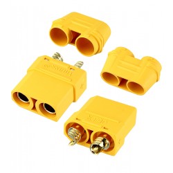 Роз’єм живлення силовий Amass XT90H-F, "мама" Роз’єм живлення силовий Amass XT90H-F, "мама"