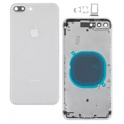 Корпус для телефону iPhone 8 Plus, білий, з утримувачем SIM-картки, з бічними кнопками Корпус для телефону iPhone 8 Plus, білий, з утримувачем SIM-картки, з бічними кнопками