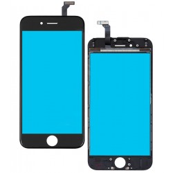 Тачскрін для iPhone 6, з рамкою, China quality, чорний