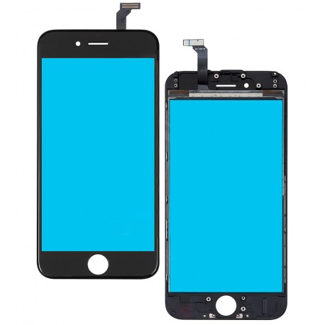 Тачскрін для iPhone 6, з рамкою, China quality, чорний