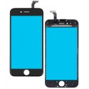 Тачскрін для iPhone 6, з рамкою, China quality, чорний