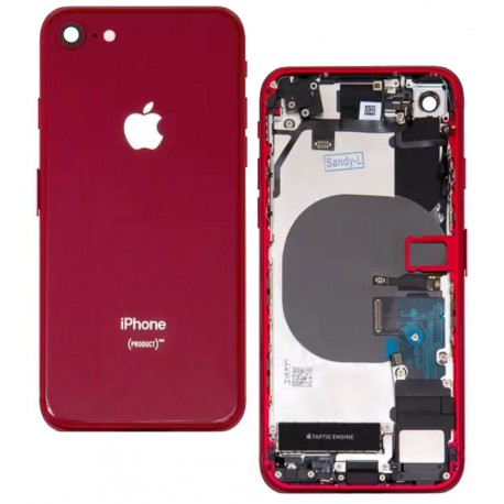 Корпус для iPhone 8, красный, со шлейфом, полный комплект Корпус для iPhone 8, красный, со шлейфом, полный комплект