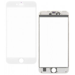 Стекло дисплея iPhone 6S Plus, с рамкой, белое