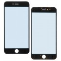 Скло корпуса для Apple iPhone 6S Plus, з рамкою, чорний