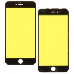 Стекло дисплея iPhone 6 Plus, с рамкой, черное Стекло дисплея iPhone 6 Plus, с рамкой, черное