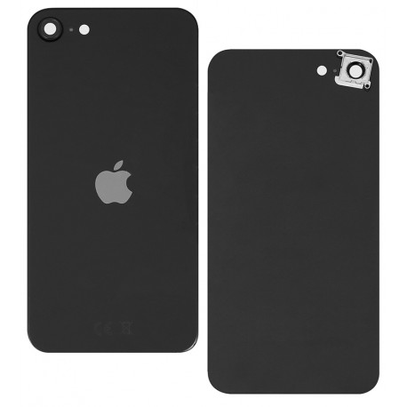 Задня панель корпусу для Apple iPhone SE 2020 року, чорний, зі склом камери Задня панель корпусу для Apple iPhone SE 2020 року, чорний, зі склом камери