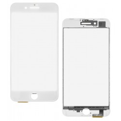 Тачскрин для Apple iPhone 8 Plus, с ОСА-пленкой, с рамкой, China quality, белый