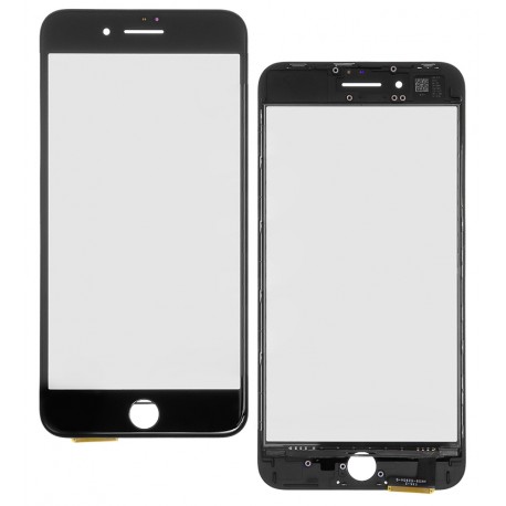 Тачскрин для Apple iPhone 8 Plus, с ОСА-пленкой, с рамкой, China quality, черный Тачскрин для Apple iPhone 8 Plus, с ОСА-пленкой, с рамкой, China quality, черный