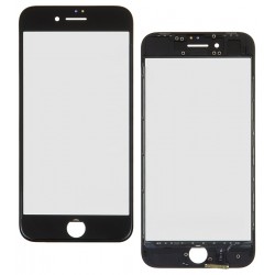 Тачскрин для Apple iPhone 8, с ОСА-пленкой, с рамкой, China quality, черная Тачскрин для Apple iPhone 8, с ОСА-пленкой, с рамкой, China quality, черная
