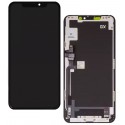 Дисплей для Apple iPhone 11 Pro Max, черный, с рамкой, High Quality, (AMOLED), GX OEM soft